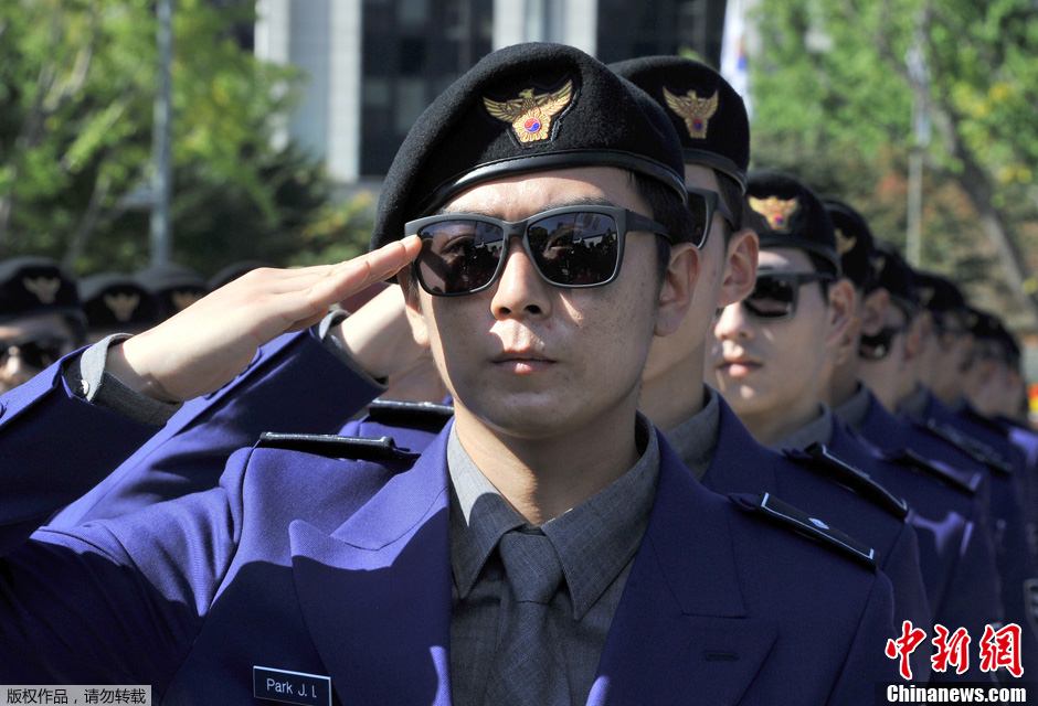 한국 관광경찰 취직의식 거행, 외국관광객 보호가 임무