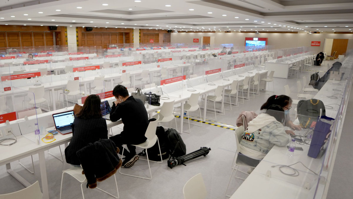 20차 당대회 보도쎈터 대외접대봉사 정식 시작! 